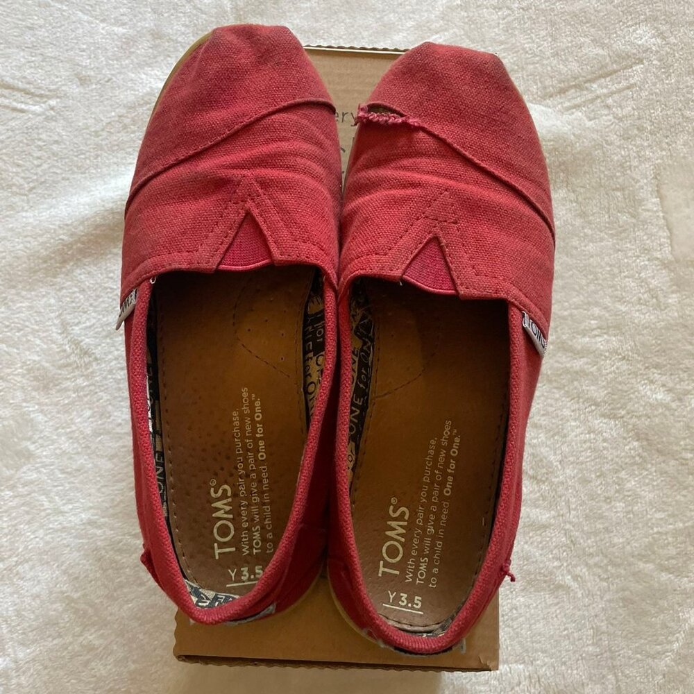 Kids Classic Canvas Red Toms